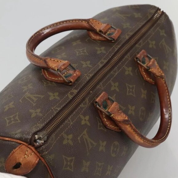 LOUIS VUITTON Monogram Speedy 35 Hand Bag M41524 LV Auth bs28622 - Picture 7 of 16